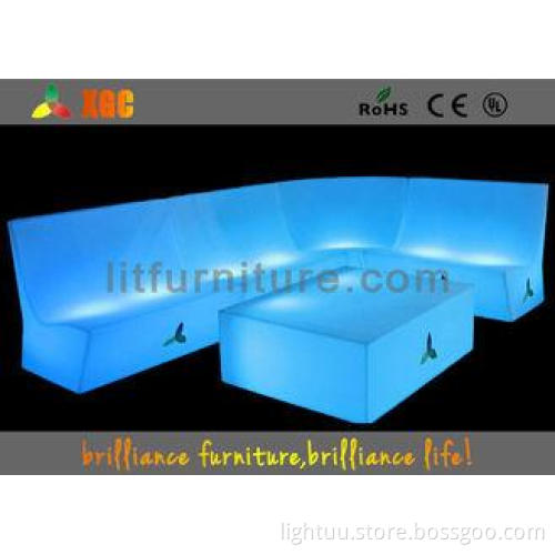 beautiful Plastic Illuminated LED Lighting Furniture for pl